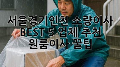 서울/경기/인천 소량이사 🚚💨 BEST 5 업체 추천! (원룸이사 꿀팁)